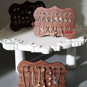 Pochettes à bijoux support organisateur porte-Bracelet support de tour avec trous de boucle d'oreille affichage de stockage suspendu pour Bracelets