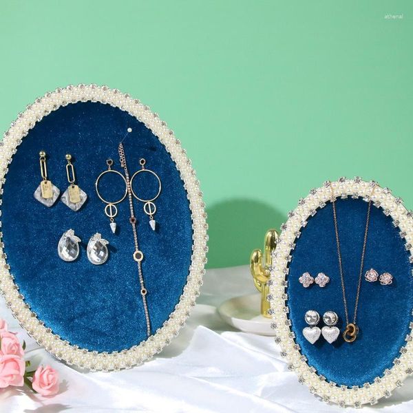 Bijoux Pochettes Po Cadre Organisateur Présentoir Mode Bureau Fille Perle Pendentif Collier Boucle D'oreille Titulaire Prop Rack S