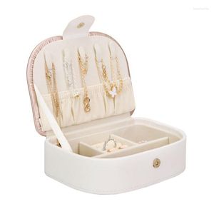 Pochettes à bijoux Portable boîte européenne collier boucle d'oreille anneau grande capacité mallette de rangement voyage filles bijoux organisateur