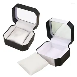 Sieraden zakjes draagbaar horlogedisplay doos stijlvolle container elegante organisatoren plastic materiaal duidelijke kast voor verpakking