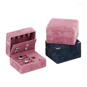 Sieraden zakjes draagbare damesorganisator case mini sieraden display cadeauverpakking doos opslag oorrang ketting ringen lady tas