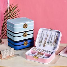 Sieraden Pouches PU Leather Box Organizer Display Reiskoffer Dozen Multifunctioneel Voor Ketting Ring Armband Opslag Showcase