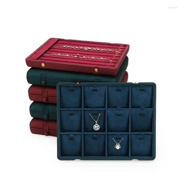 Boîte de rangement en couleur de couleur de bijoux