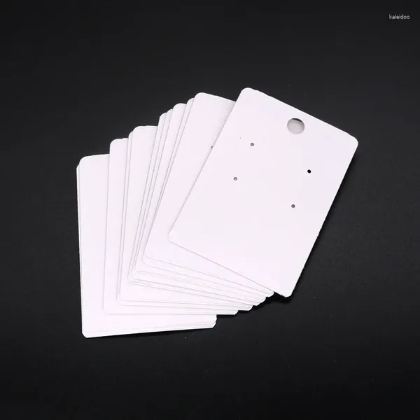 Carte d'affichage d'oreurs d'autocollants PVC SCHECHS PVC 5 7cm en plastique blanc Clip d'oreille en plastique suspendu 200pcs