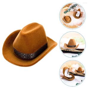 Pochettes à bijoux rétro boucles d'oreilles chapeau support de la boîte mallette de rangement boîtes décoratives voyage