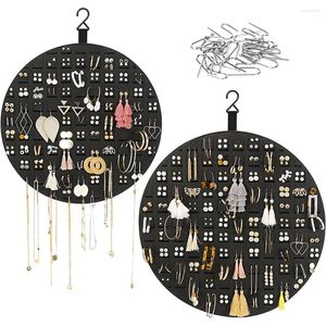 Pochettes à bijoux, organisateur de boucles d'oreilles arrondies, support mural, présentoir de boucles d'oreilles, petit support suspendu, boîte de rangement pour femmes et filles