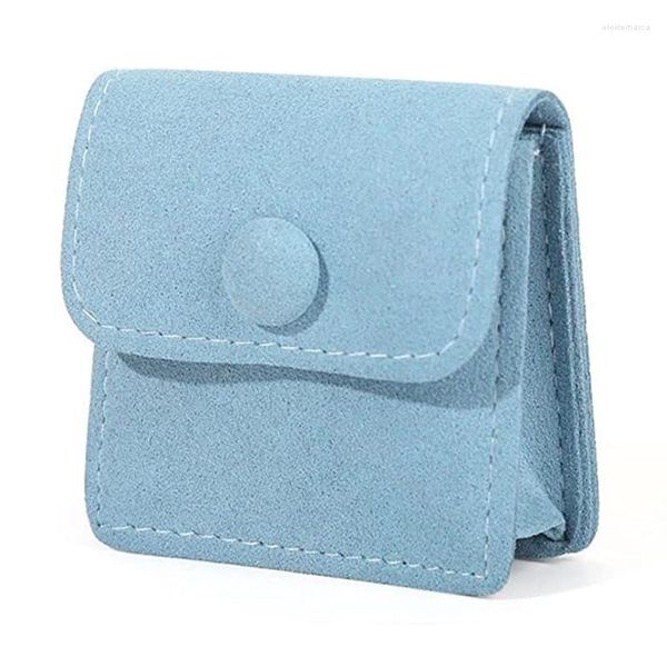 Pochettes à bijoux sacs de rangement en velours SheepSew avec bouton pression emballage cadeau sac à main pour bagues Bracelets colliers boucles d'oreilles