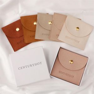 Bolsas para joyas Pequeñas MOQ Bolsas personalizadas Sobre Microfibra con su logotipo Pulsera Collar Pendiente