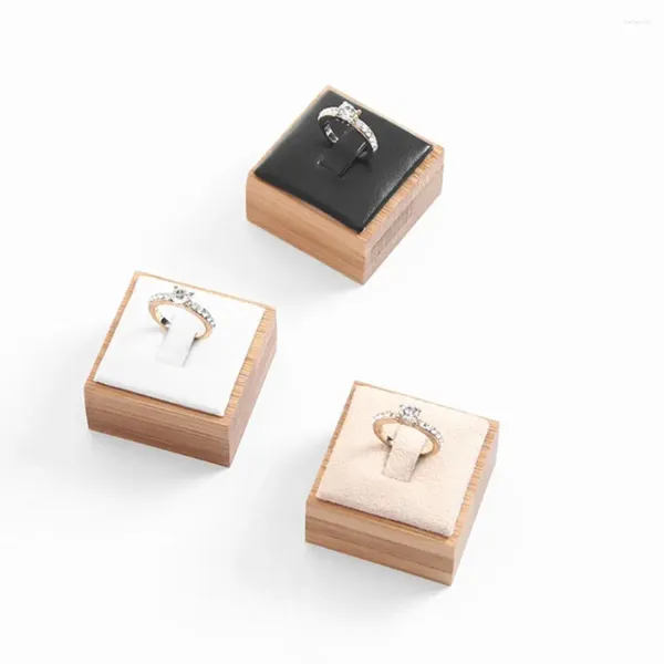 Saltes de bijoux Small Ring Display Rack Couleur Couleur Voyage Boîte de mariage Boîte de mariage en bois
