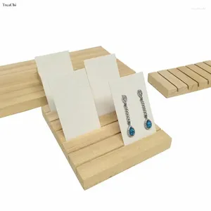 Sieradenzakjes Massief Houten Multi-Slot Displaystandaard Creatieve Ornamenten Accessoires Opbergvak Hanger Oorbellen Kaart