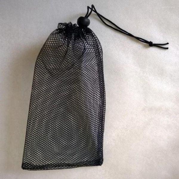 Bolsas de joyería, venta especial, 100 Uds., bolsas de malla negras, bolsa de regalo con cordón personalizada de 10 15cm para embalaje y almacenamiento de herramientas pequeñas