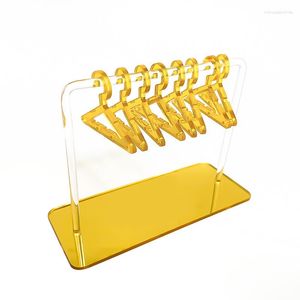 Jewelry Pouches Tabletop Acrylic Hanger Shape Gold Silver Rose Soft Pottery Earrings Stand Organizer Display Holder For Earring