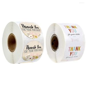 Sieradenzakken bedankt sticker voor je bestelling/koop 500 stks/roll 1 inch bruiloftsfeest cadeaubokkaarten verpakking afdichtingen labels decoratie