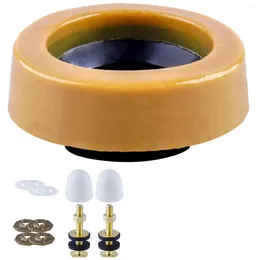 Sieradenzakjes Toilet Wax Ring Kit Voor Vloeruitlaat Toiletten Installeren of opnieuw plaatsen Inclusief kastbouten Boutkappen Flens en sluitringen