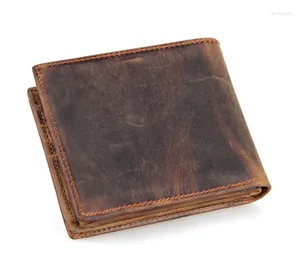 Pochettes à bijoux en cuir véritable de vache pour hommes, portefeuilles de luxe, prix court, Style court, Carteira Masculina