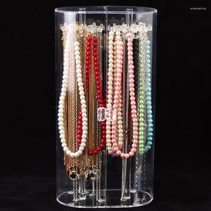 Pochettes à bijoux, boîte acrylique transparente, organisateur, présentoir de colliers, bracelets, bagues, boucles d'oreilles, boîtes de rangement, accessoires, cadeau