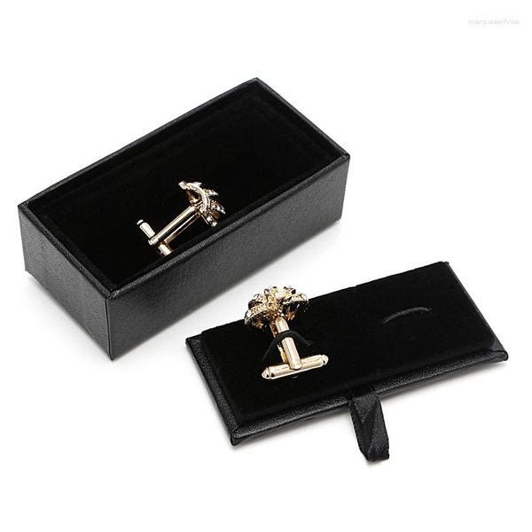 Bolsas de joyas caja de viaje anillo de gemelo soporte acolchado puro reloj de cuero cajas de almacenamiento para hombres