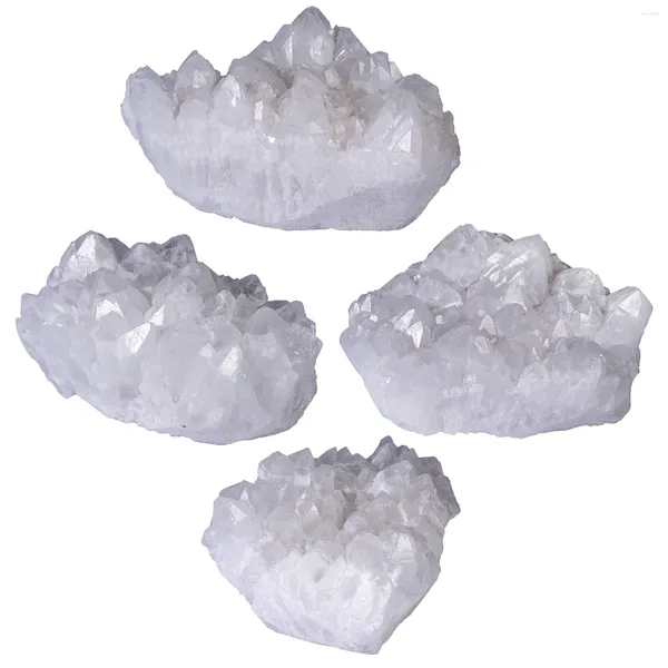 Bolsas de joyas tumbeelluwa 400g Clear Crystal Mineral Muestra Natural Raw Rock Quartz Geode Druzy Geod