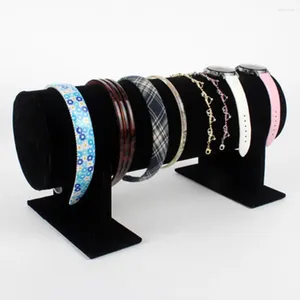 Sieradenzakken fluweelarmband armband bangle ketting horloge hoofdband standhouder showcase t-bar display rack voor thuisorganisatie