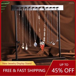 Sieradenzakken vintage hanger ketting oorbel duurzaam houten rek display houder lichtgewicht opslagorganisatie