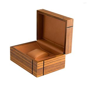 Bolsas de joyería Caja de almacenamiento de relojes Caja organizadora de relojes de madera Soporte para pulseras