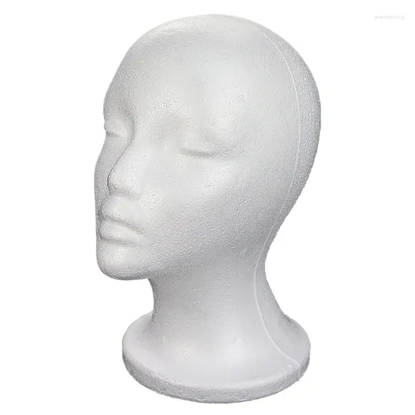 Bijoux Sachets White Feam Modèle Femme verres de tête Perruque Affichage Affichage Scarpe Scure de casque Rack Mannequin 26cm