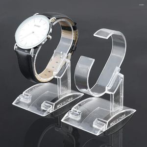 Sieraden zakjes wissesale transparant acryl horloge display standaard armbandrek polshouder 10 stcs/lot