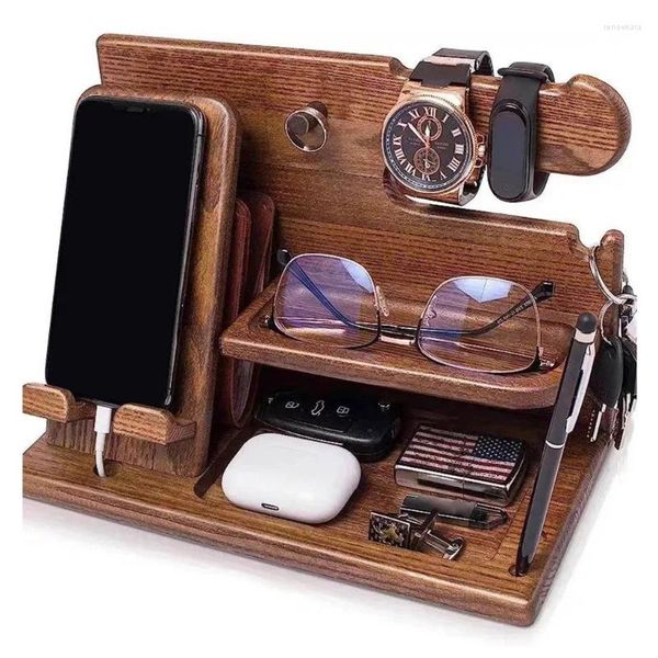 Bijoux pochettes wood watch organisateur de portefeuille Men de téléphonie-cadeau de téléphonie-doctorant porte-clés Hari de nuit gadgets rangers.