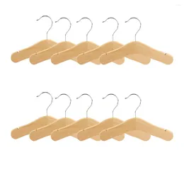 Sieraden zakjes houten babyhangers kinderen ingekeed schouderontwerp voor kinderkleding decoratie hanger 10 pack klein