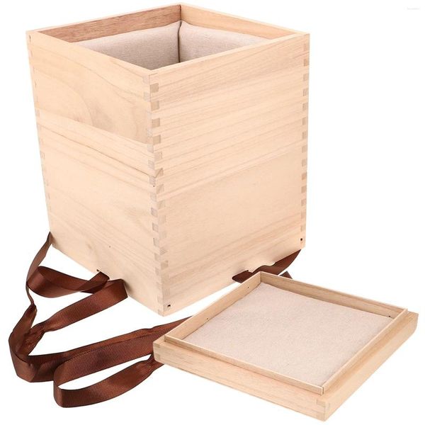 Bolsas de joyería Caja de madera Caja de almacenamiento para el hogar Mostrar gabinete Misceláneas Regalo Taza de té Soporte Gafas Florero Exhibición