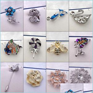 Bijoux Paramètres de la broche de perles bricolage Rétalonnage pour femmes accessoires de mode 12 styles épingles livraison de chute de Noël dhgarden dhsts