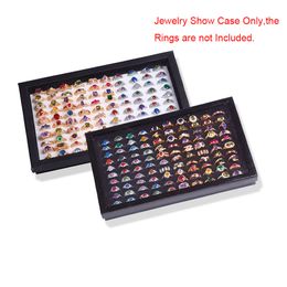 Sieradenstand 100 slots ringen display standaard opbergdoos ringdoos sieraden organisator houder show kist #228405 230512