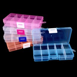 Sieradenstand 128x65x22cm Diy Organizer opslag kralen doos 10 slot plastic verstelbaar gereedschap bakken dozen 230517