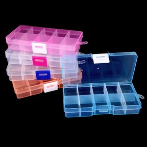 Bijoux Stand 128x65x22cm DIY Organisateur De Stockage Perles Boîte 10 Fente En Plastique Réglable Outil Bacs Boîtes 230517