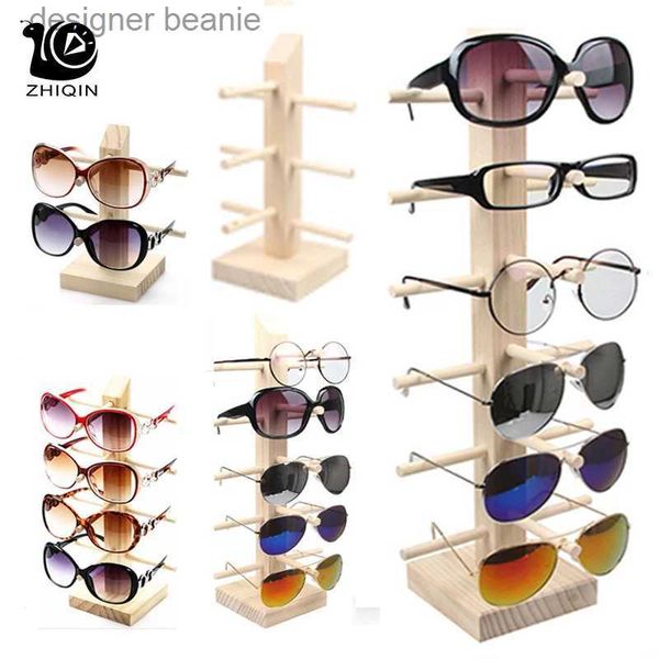 Présentoir à bijoux 2 ~ 6 couches en bois présentoir de lunettes de soleil étagère de rangement de lunettes présentoir à bijoux porte-bijoux multi-paires de lunettes vitrinesL231121