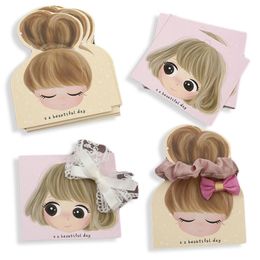 Soporte de joyería 50pcslot Barrettes Tarjeta de papel de embalaje Cute Small Girs Tarjetas de exhibición para DIY Accesorios para el cabello para niños Etiquetas de precio al por menor Etiqueta de soporte 230517