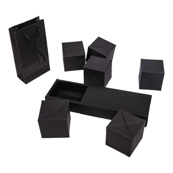 Jewelry Stand Black Pops Up Explosion Box Diy Gift Box Po Álbum de recortes de recortes Book Birthday Wedding Sorpreson Present Creative Box 230728