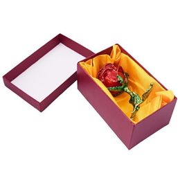 Bijoux Stand Creative Alliage Rose Fleur Boîte De Rangement Faux Diamant Anneaux Boucles D'oreilles Cas B36D Drop Delivery Emballage Affichage Dhgarden Dh3Kh