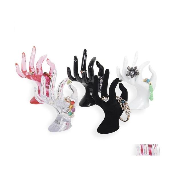 Schmuckständer Kunststoff Display Ok Hand Modell 17X8Cm Rack Frauen Ornamente Ring Armband Drop Lieferung Verpackung Dh0Fk