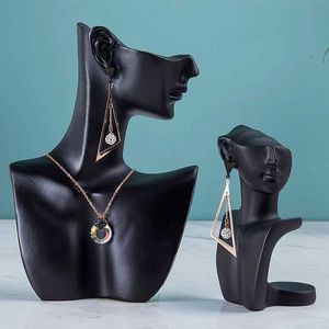 Support de bijoux résine mannequin buste pour femmes