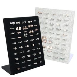 Sieraden Stand Fluwelen Ring Display Houder Stand voor Winkel 50 Seat voor Ringen Opslag Sieraden Display Muur Sieraden Organizer Rack 230728