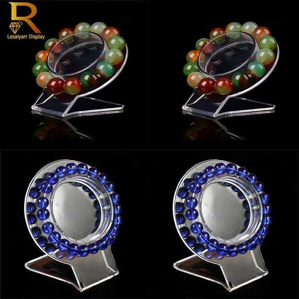 Stand de bijoux en gros de 10 supports de bijoux en acrylique transparents Bracelets Organes Bracets Collar Q240506