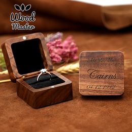 Sieraden staan ​​houten ringbox display minnaar houder voorstel verloving bruiloft organisator gouden huwelijk jubileum liefde cadeau 230517
