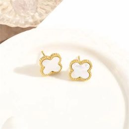 Bijoux femmes boucles d'oreilles de luxe boucles d'oreilles en or boucle d'oreille trèfle boucles d'oreilles de créateur douces lettres mignonnes boucles d'oreilles de fiançailles trèfle à quatre feuilles Options multiples