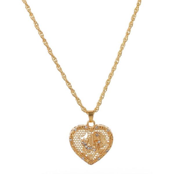 Bijoux femmes collier femmes numéro chanceux collier Zircon amour coeur bijoux amour pendentifs colliers pour femmes 2020