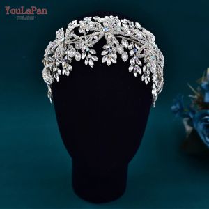 Sieraden youlapan prachtige bruids hoofdband bloem hoofdtooi dames kopstuk prom girl bruiloft haaraccessoires hoofdband hp395