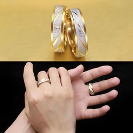 Bijoux zirconia doigt anneau pour couples fiançailles mariage anneau d'amour s bijoux hommes s anneau doigt en acier inoxydable 231221