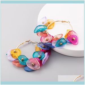 Bijoux 3 paies / lot Boucles d'oreilles fleures en alliage femelle perle cercle cercle hie drop livrot 2021 3gkpw