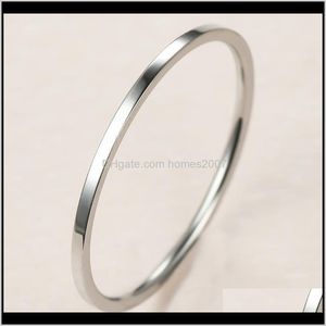 Bijoux minimalistes mâle femelle bague en métal classique or Rose couleur argent anneaux de mariage pour femmes hommes délicate mariée mince fiançailles livraison directe