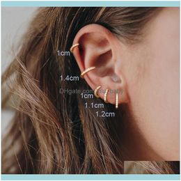 Jewelrysier – boucles d'oreilles de couleur pour femmes/hommes, petit cerceau en cristal, os d'oreille, petit anneau de nez, fille, Aretes, cerceaux, bijoux, livraison directe 2021